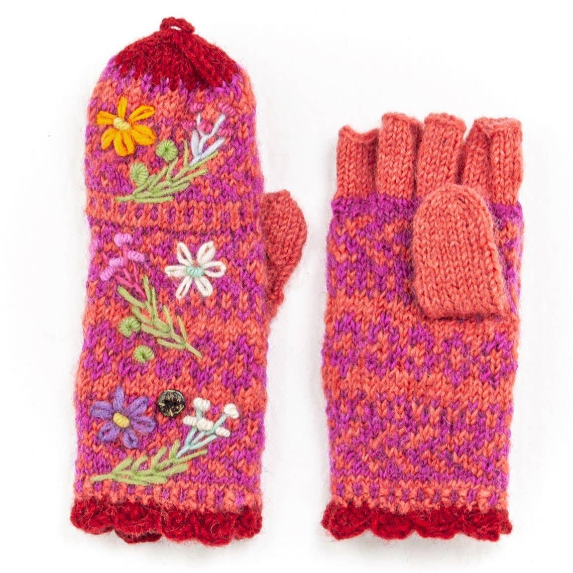 Sadie Finger Mittens - Black