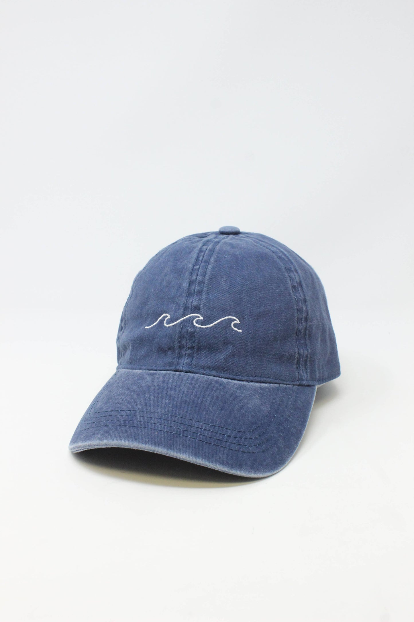 Waves  Washed Baseball Cap: Beige