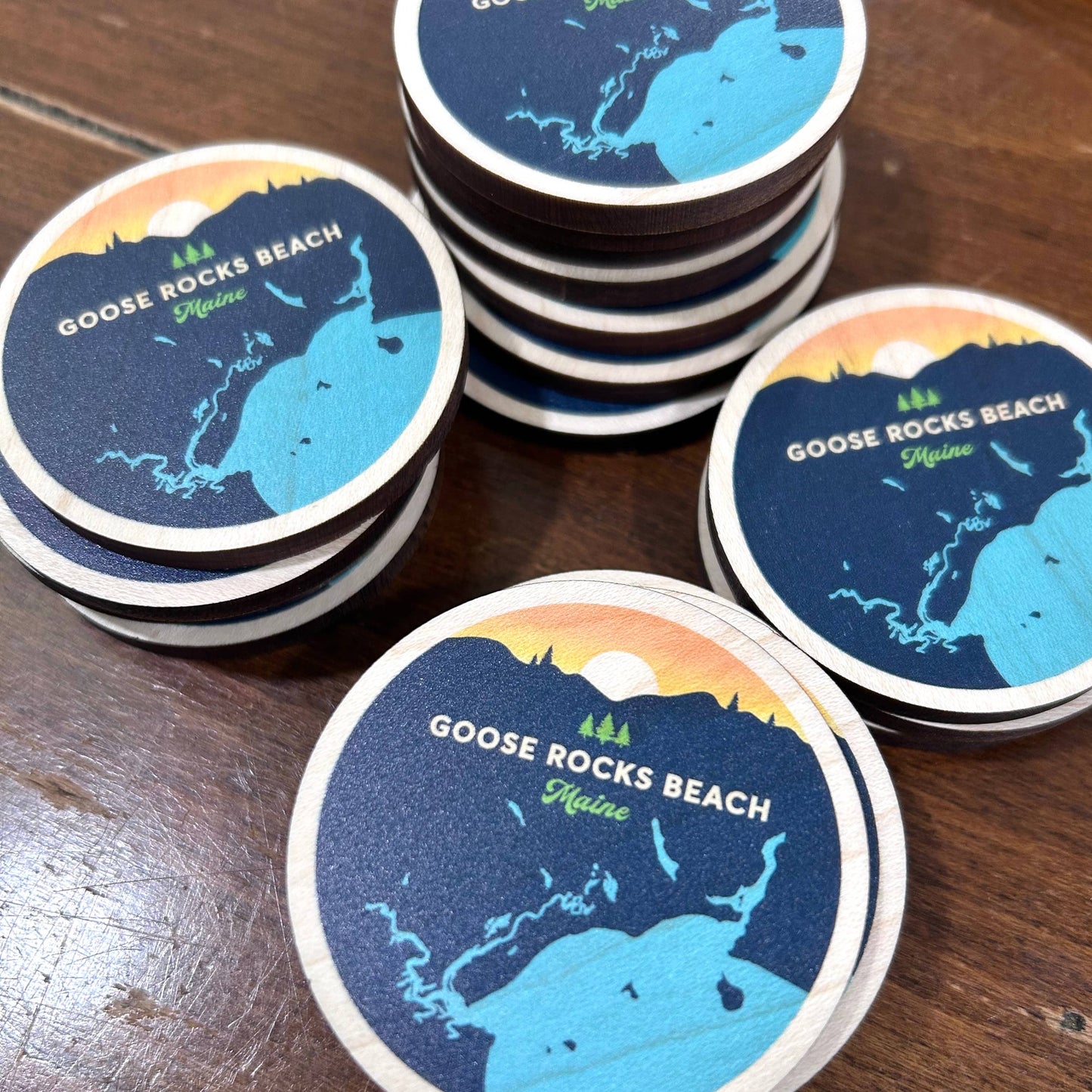 Lake CDA Custom Wooden Lake Magnets