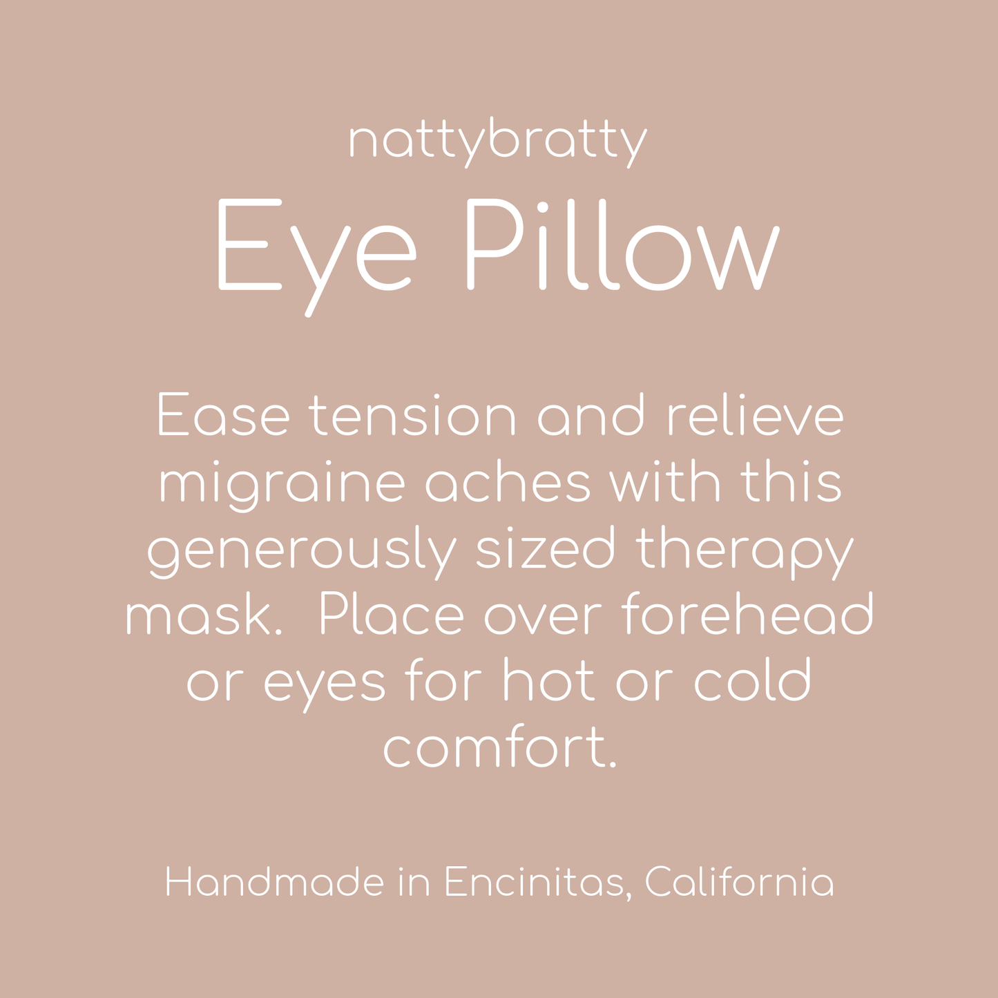 Eye Pillow - Migraine Mask: Painted Blooms