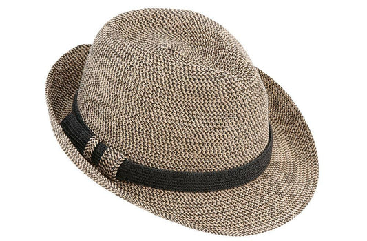 8337 Hat Spring: Black Tweed