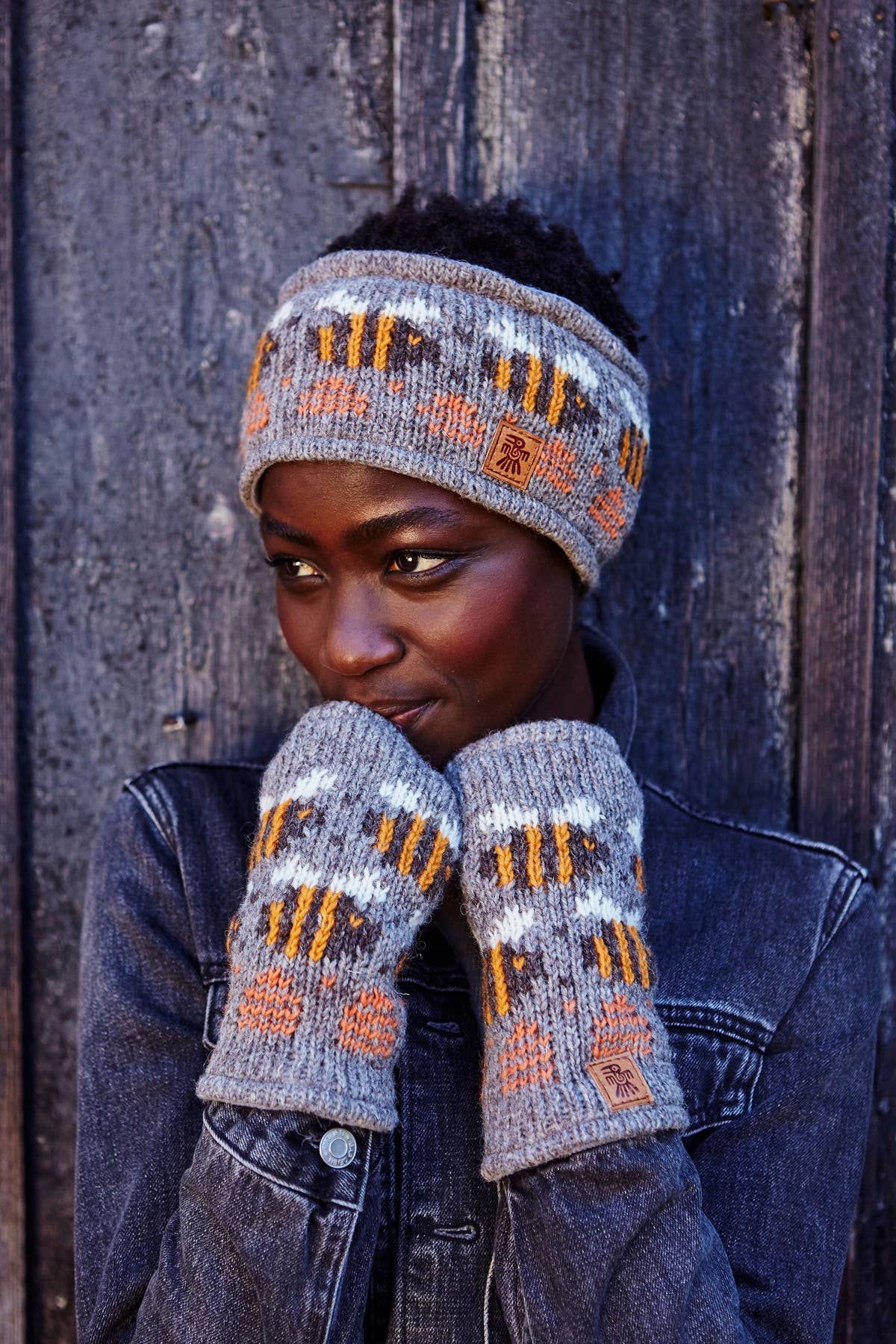 Beehive Handwarmer Bark