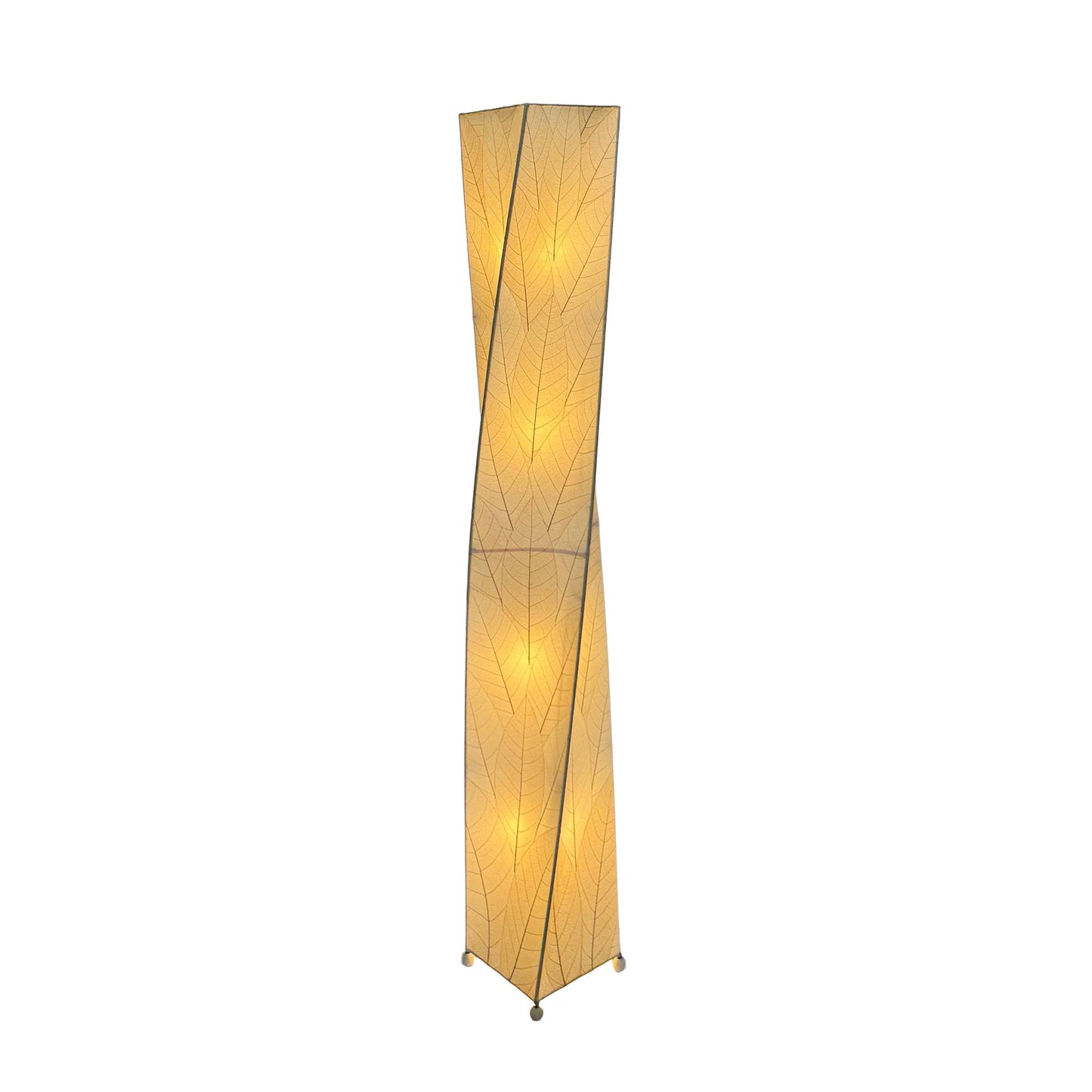 Twist Giant Lamp Natural, Shade Made of Cocoa Leaves