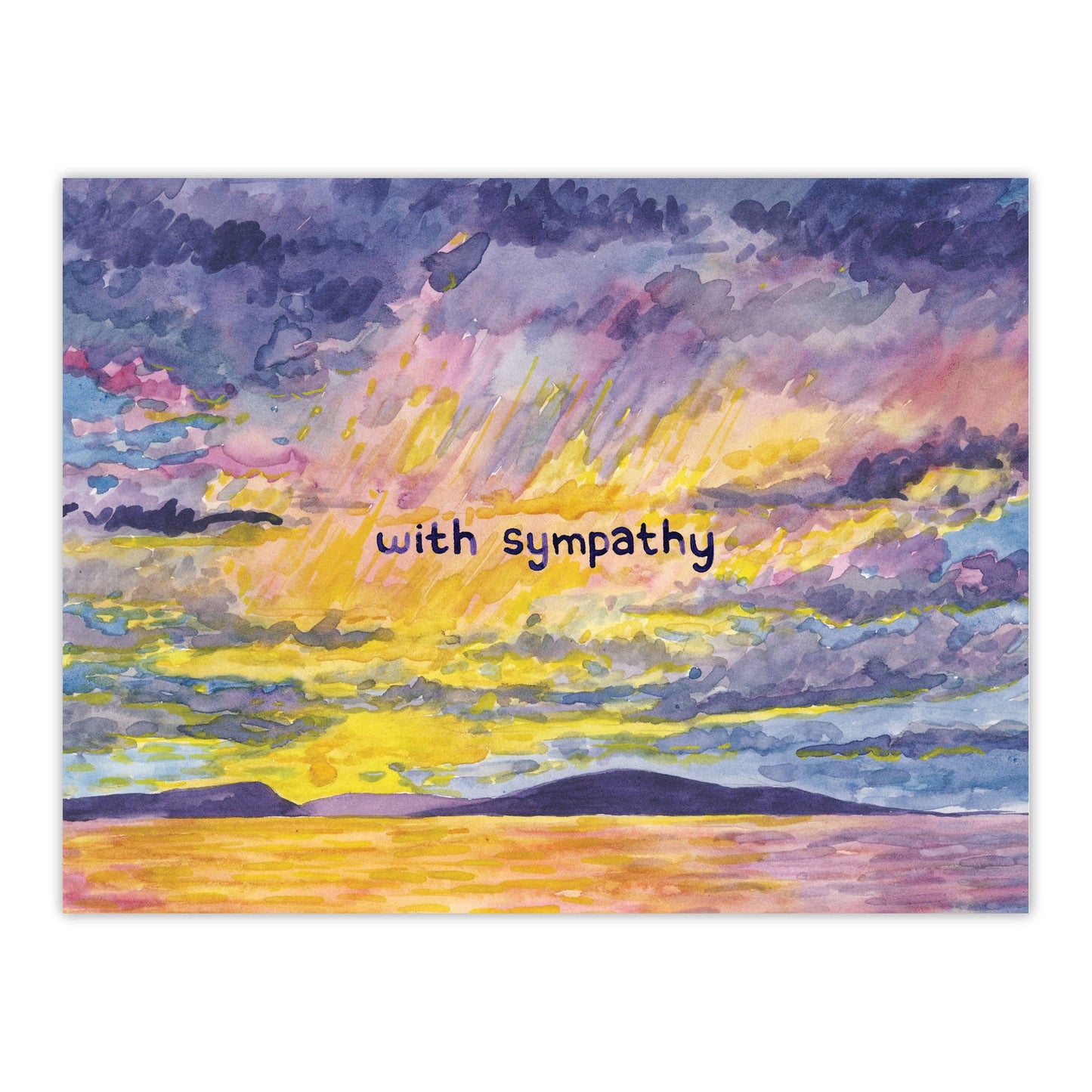 With Sympathy Card - Empathy Card - Sympathy Card