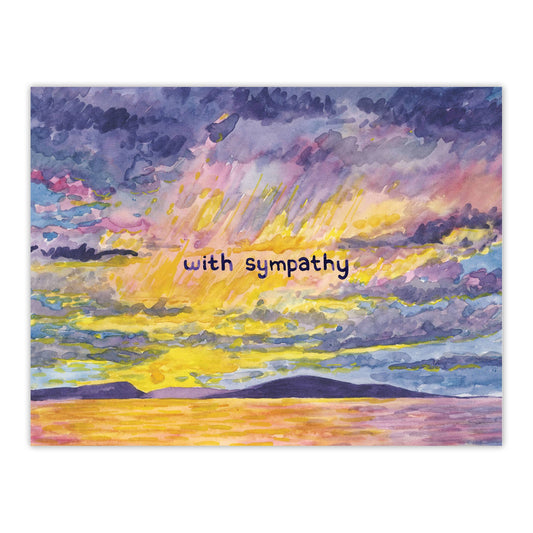 With Sympathy Card - Empathy Card - Sympathy Card