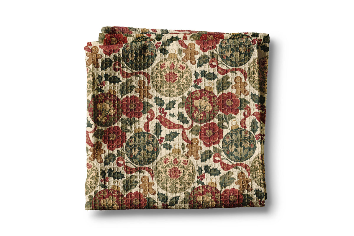 Christmas Victorian Chinoiserie Kitchen Towel