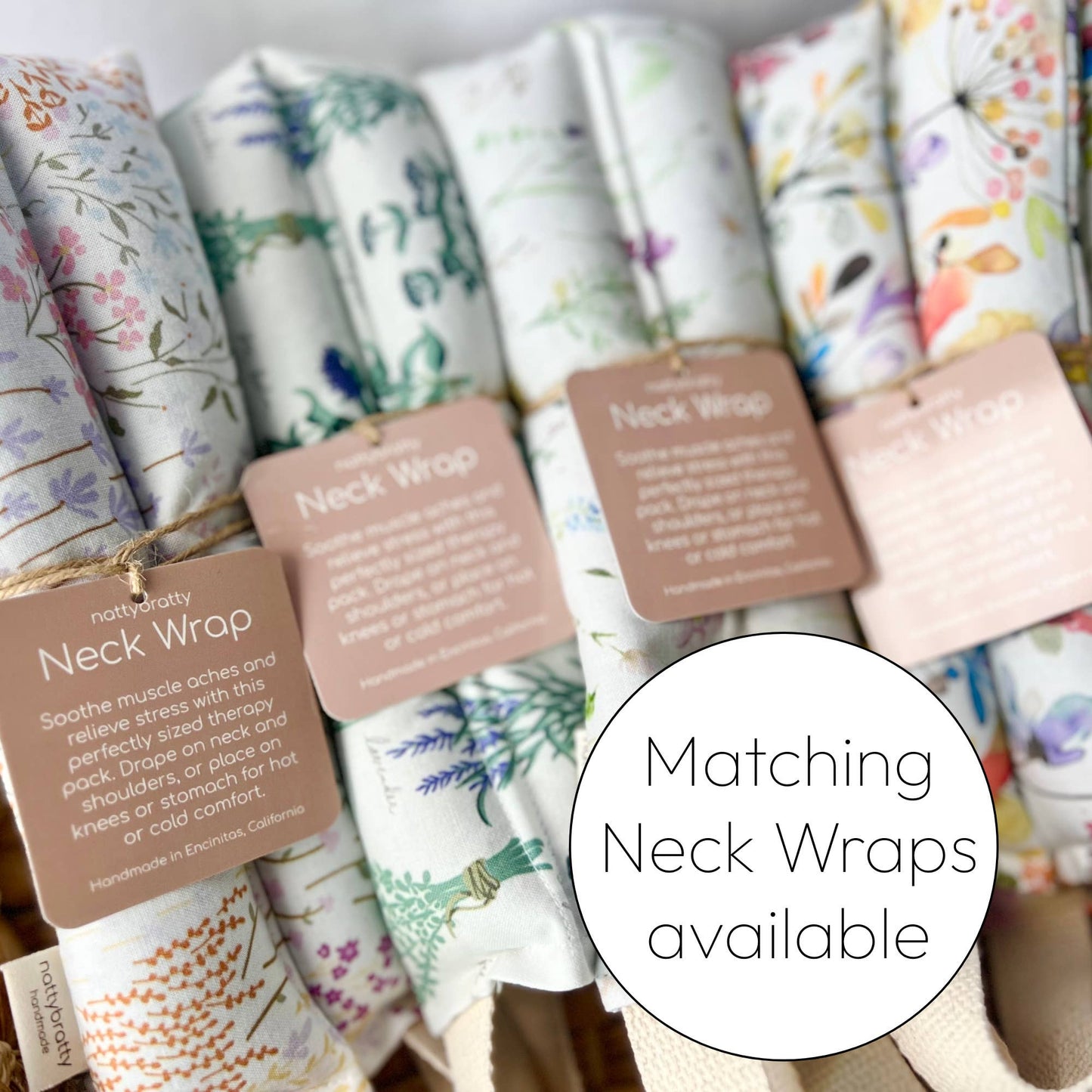 Eye Pillow - Migraine Mask: Painted Blooms