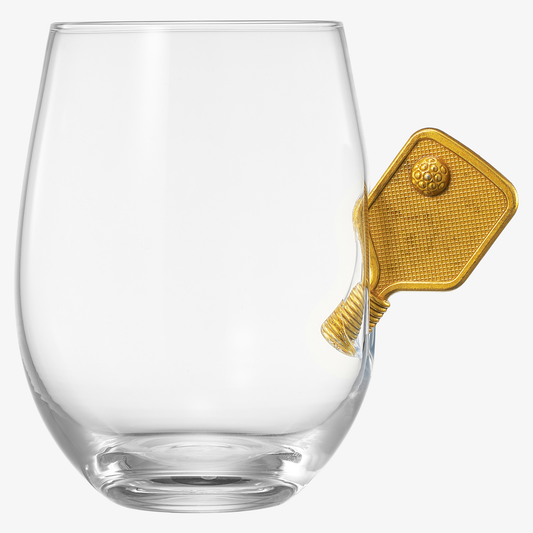 Pickleball Stemless Wine Glass