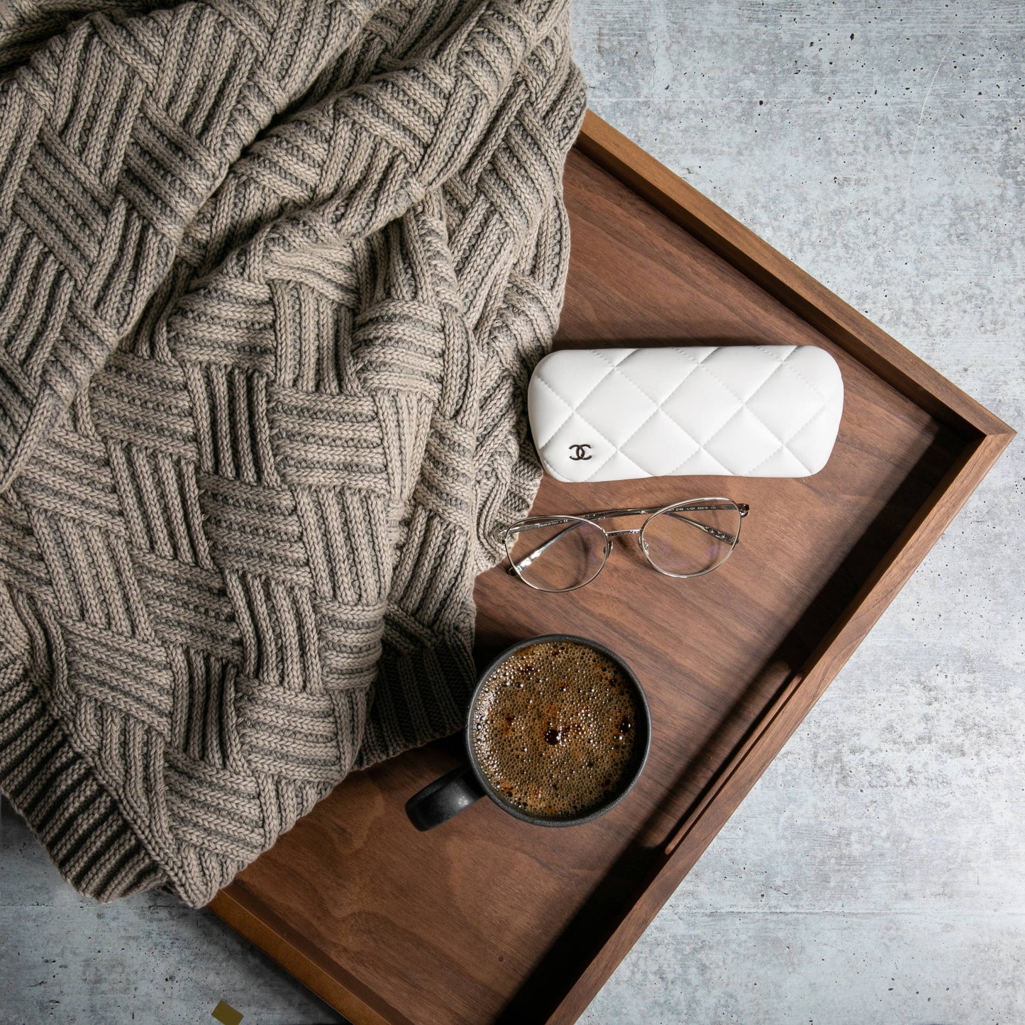 Washed Brick - Ash - 100% Cotton Throw Blanket