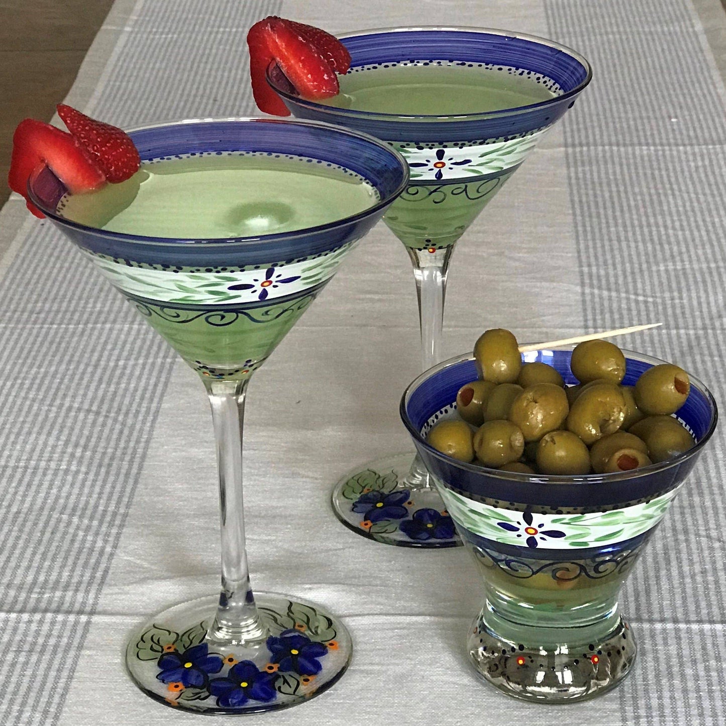 Barcelona Blue Cosmopolitan Glasses