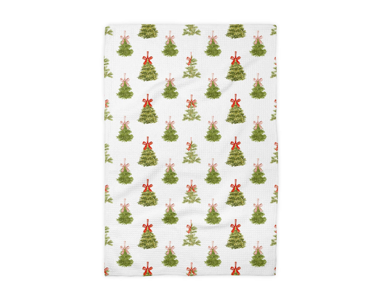 Christmas Towel Tree Preppy Bow
