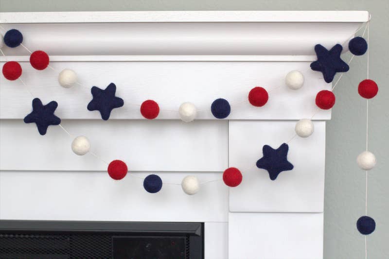 Fourth of July Garland - Stars
