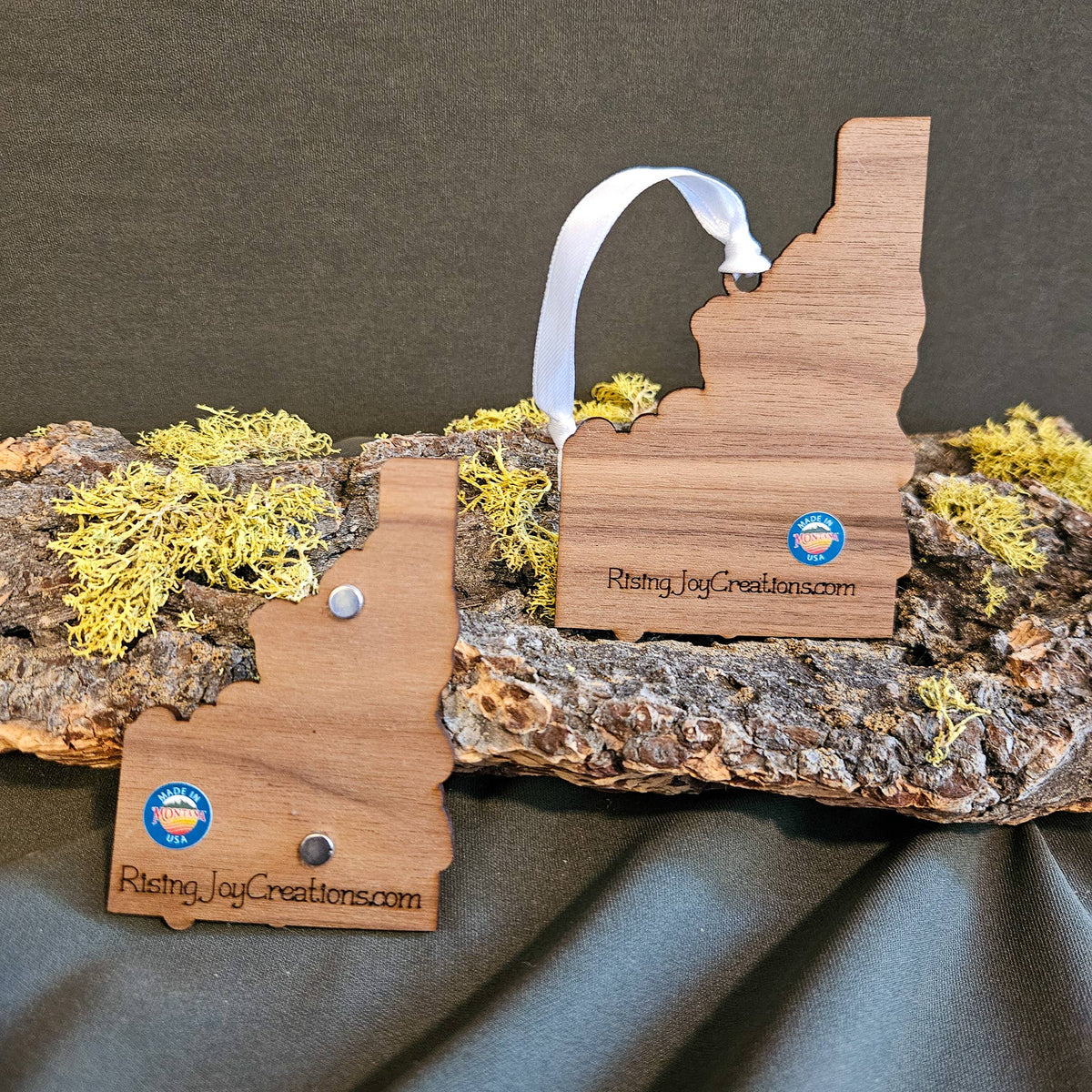 Idaho State Flower Syringa Wood Ornament