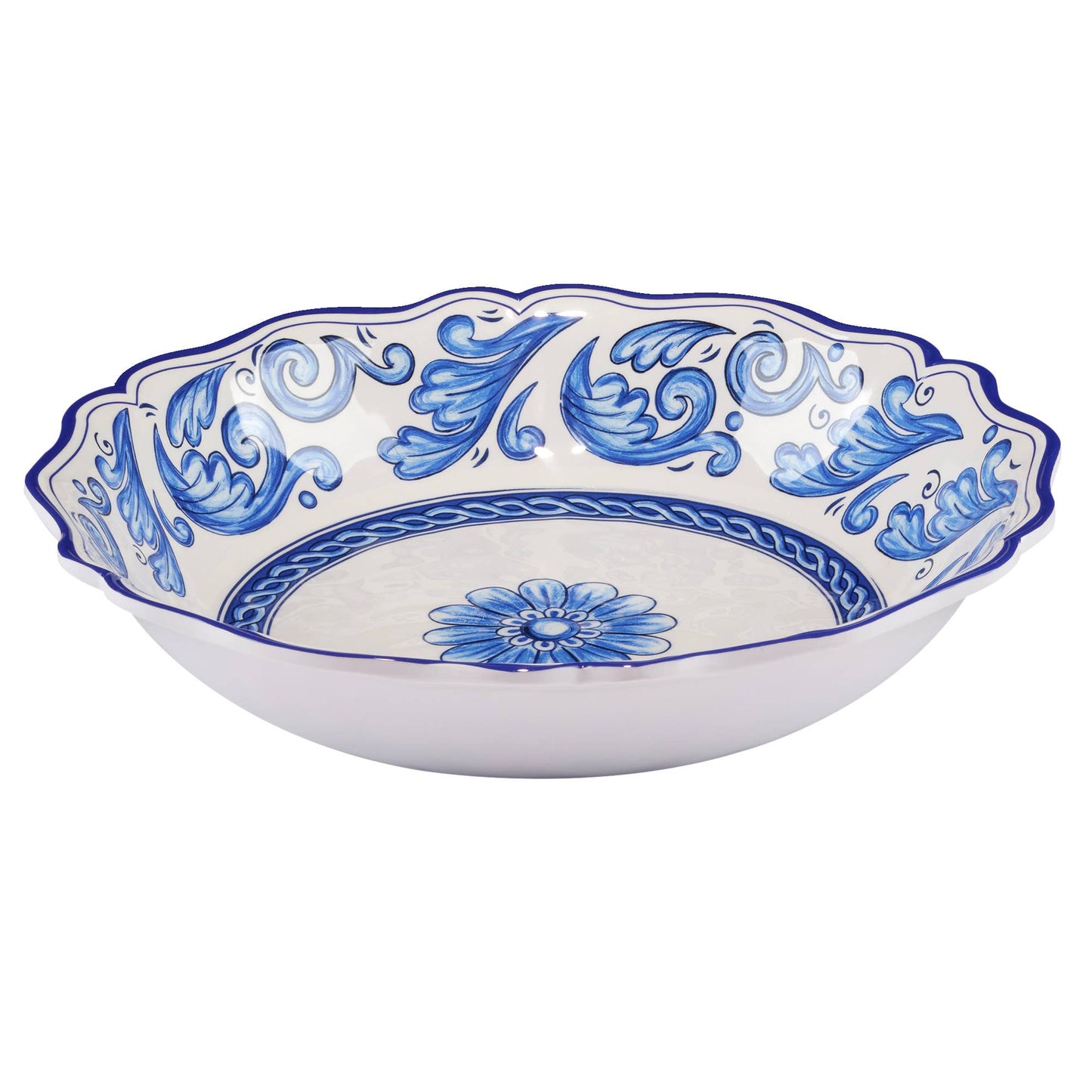 Veranda 100% Melamine Large Serving Bowl 13.75in x 2.75in