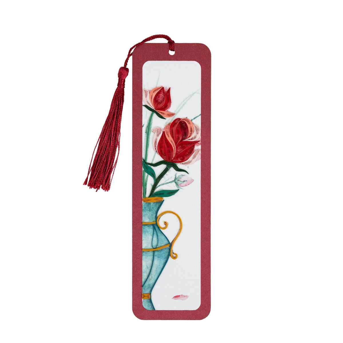 Quilled Paper Victorian Rose Bookmark