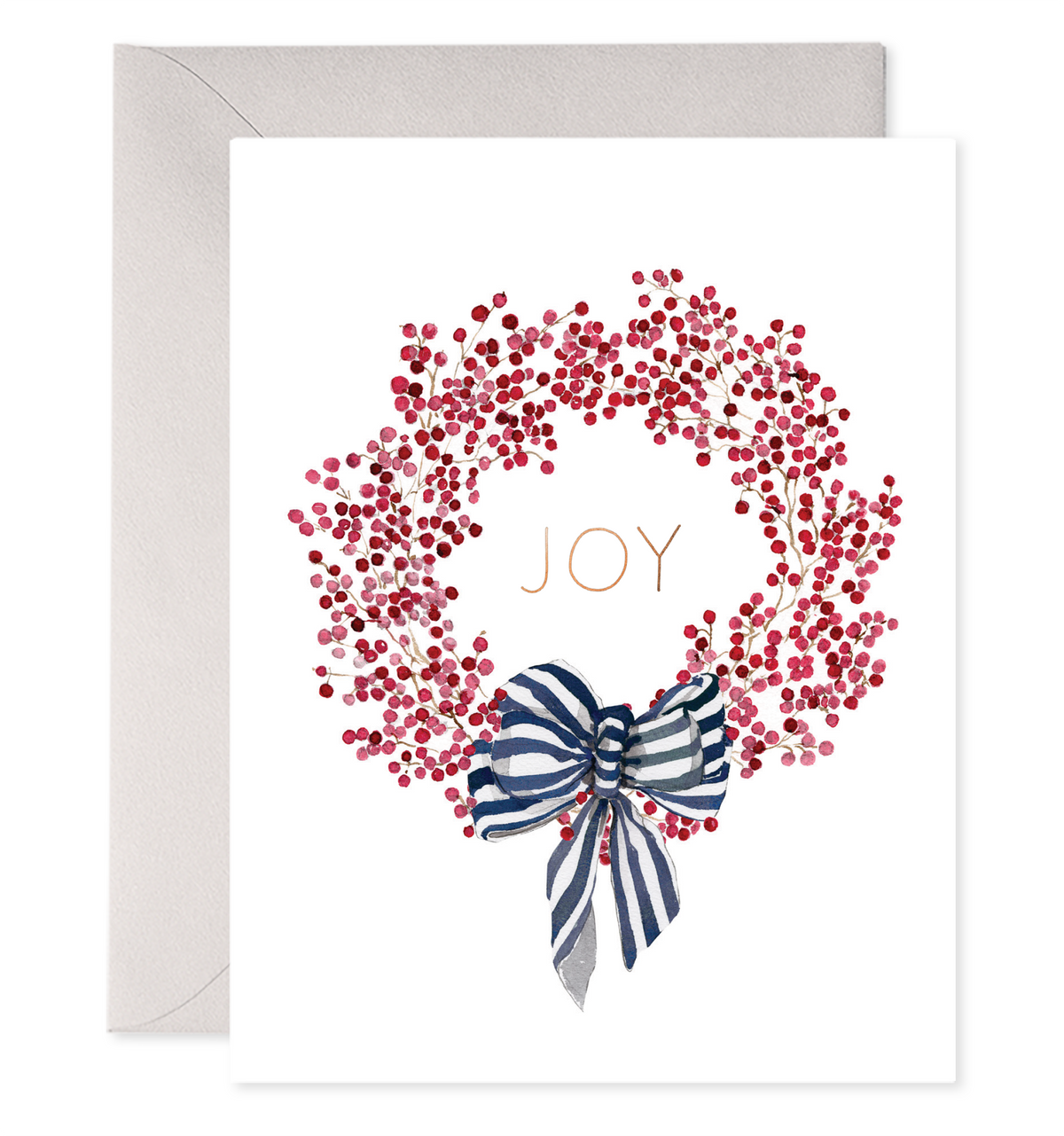 Red Berry Wreath | Joy Christmas Cards Boxed Set