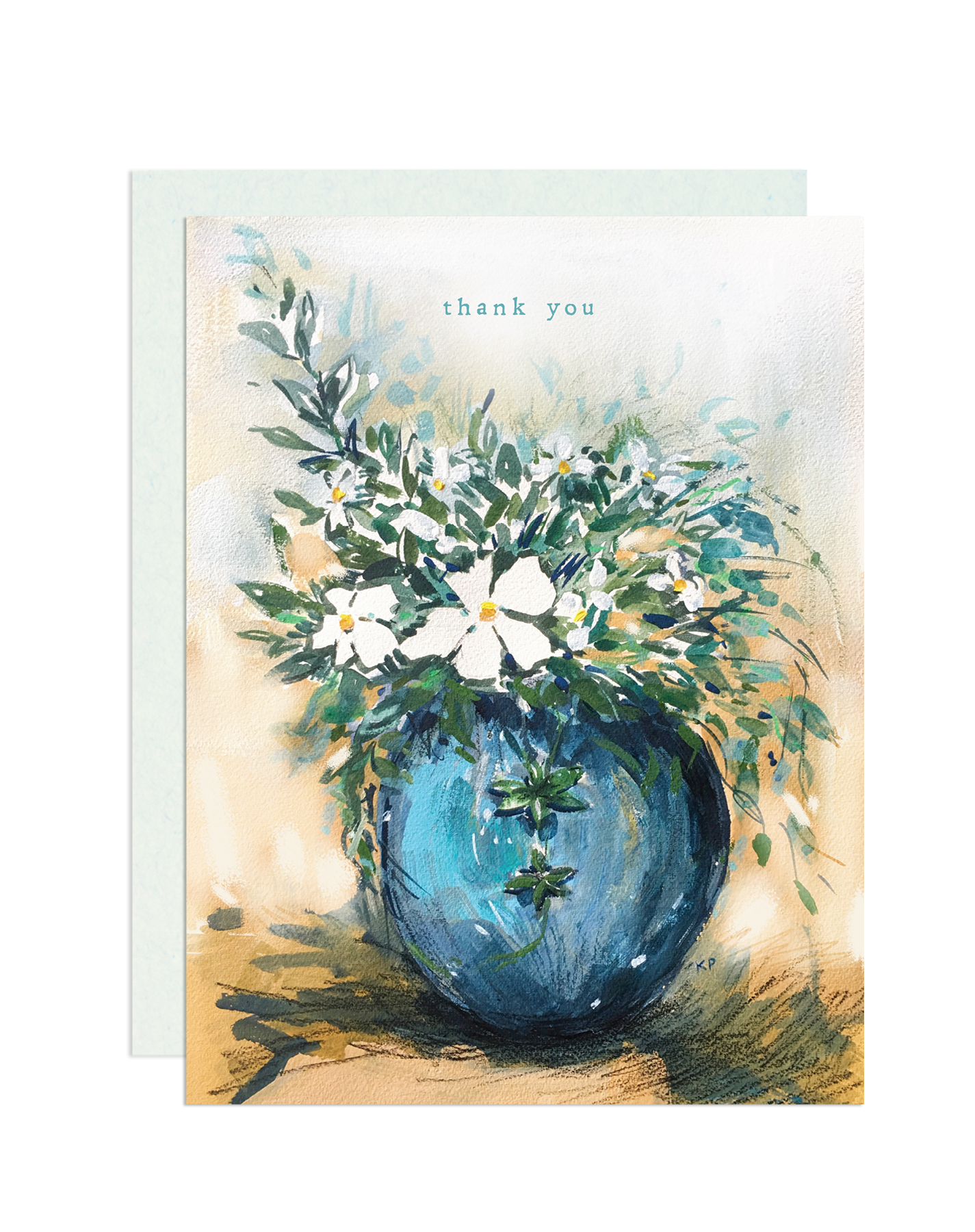 Thank You Blue Vase Single