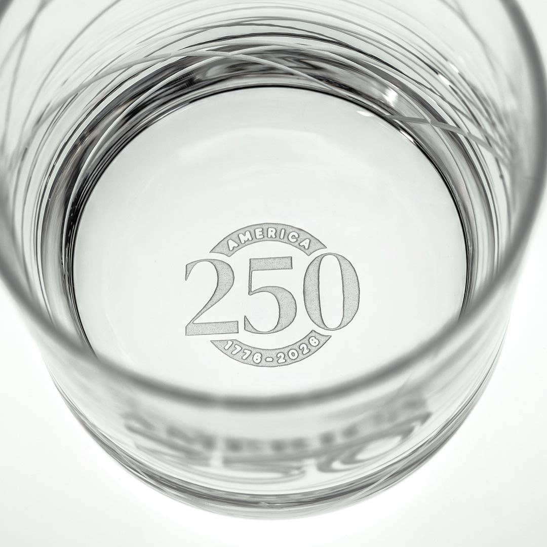 America250™ Longitude On The Rocks Whiskey Glass