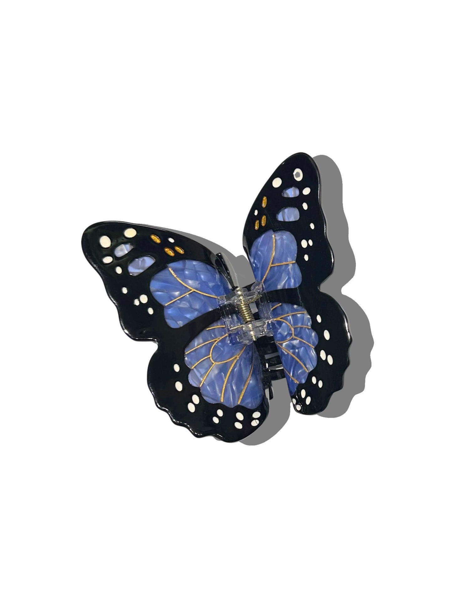 Monarch Butterfly Claw Hair Clip: Orange
