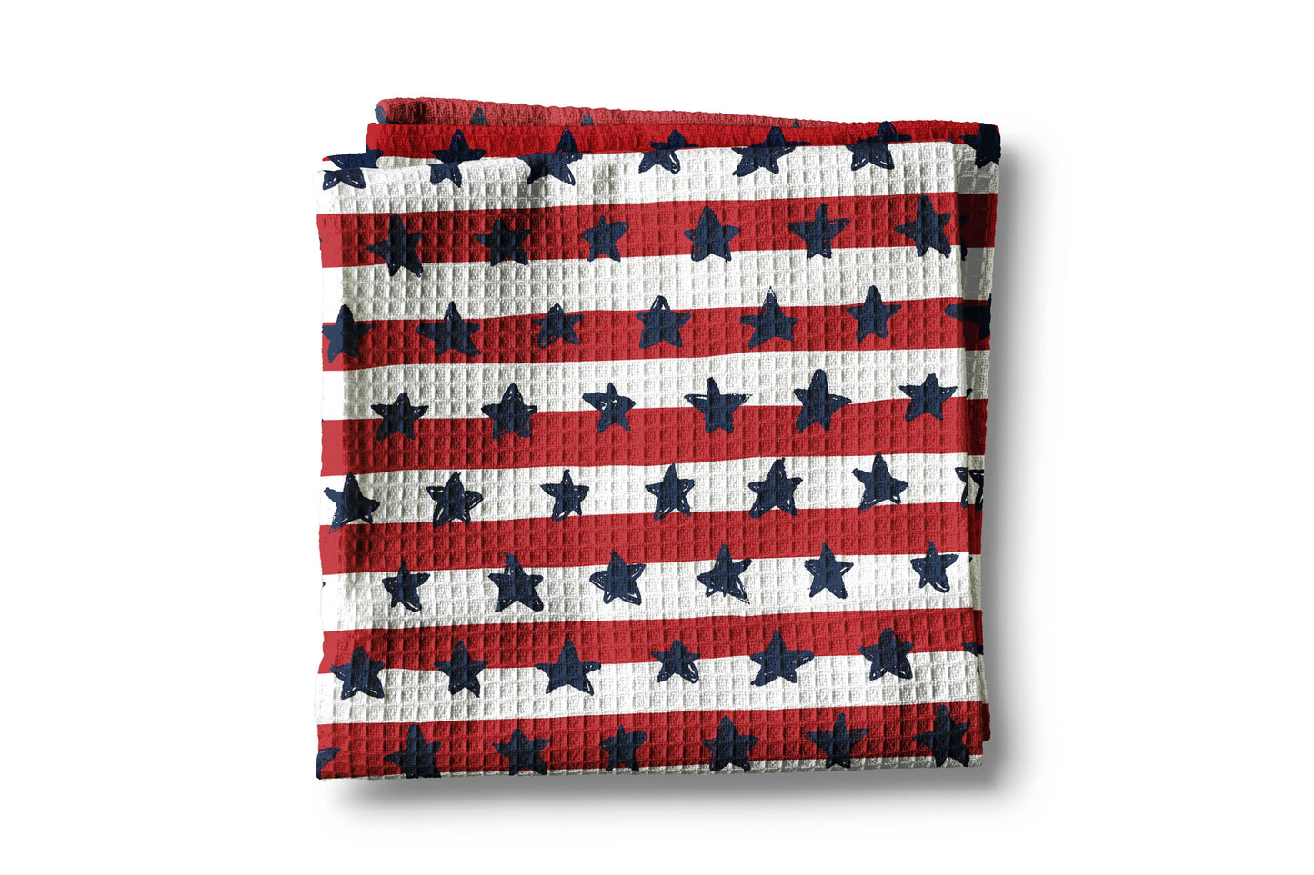 4th July Patriotic Red Stripes Stars Towel