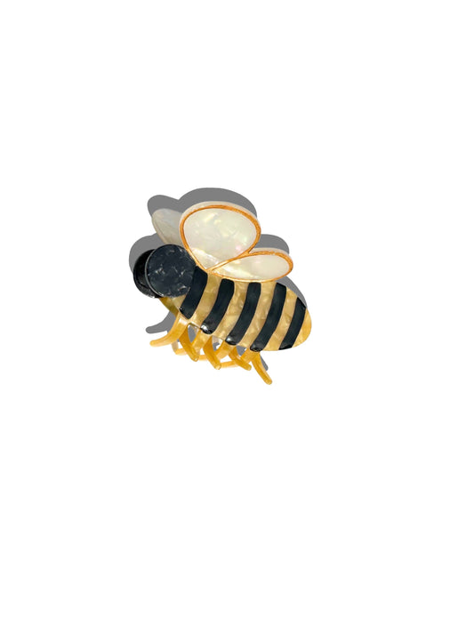 Hand-painted Bee Claw Hair Clip