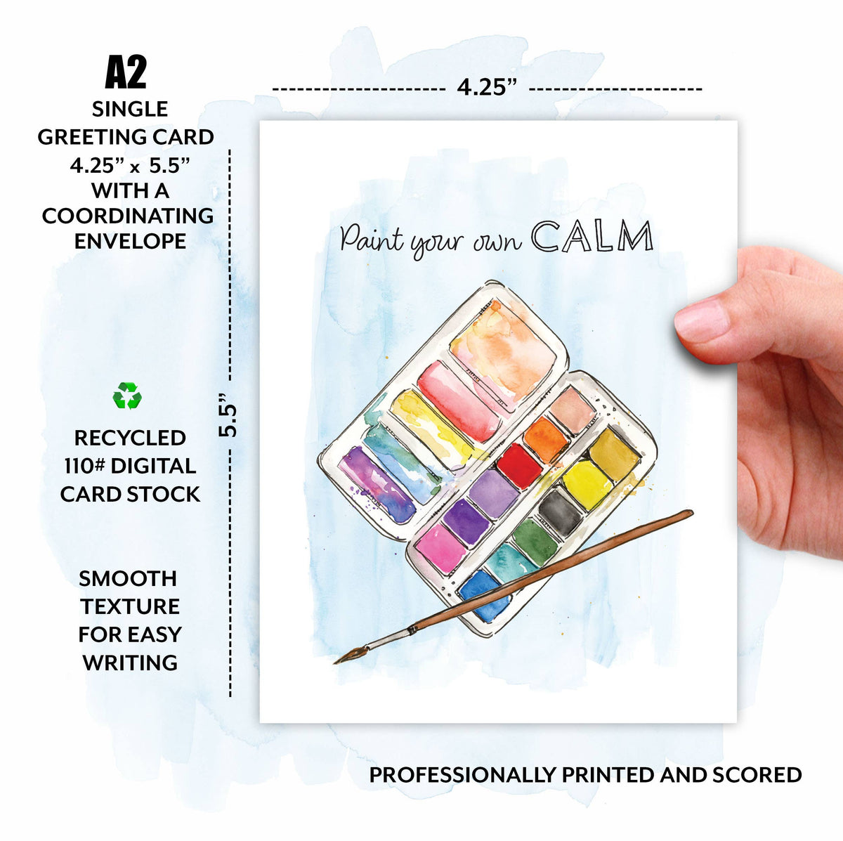 Encouragement Card for Artist Art Supplies