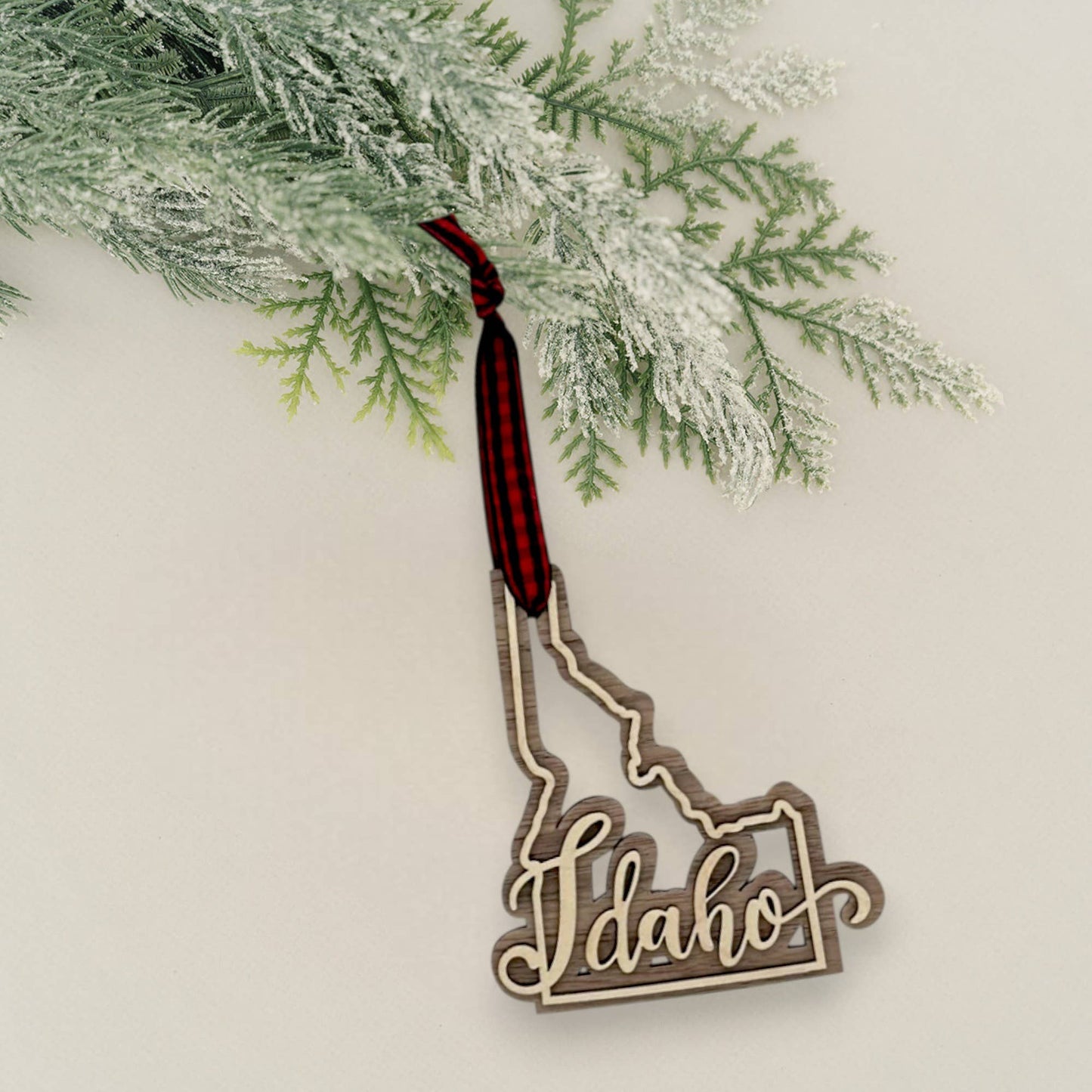 Idaho Double Layer Christmas Holiday Ornament