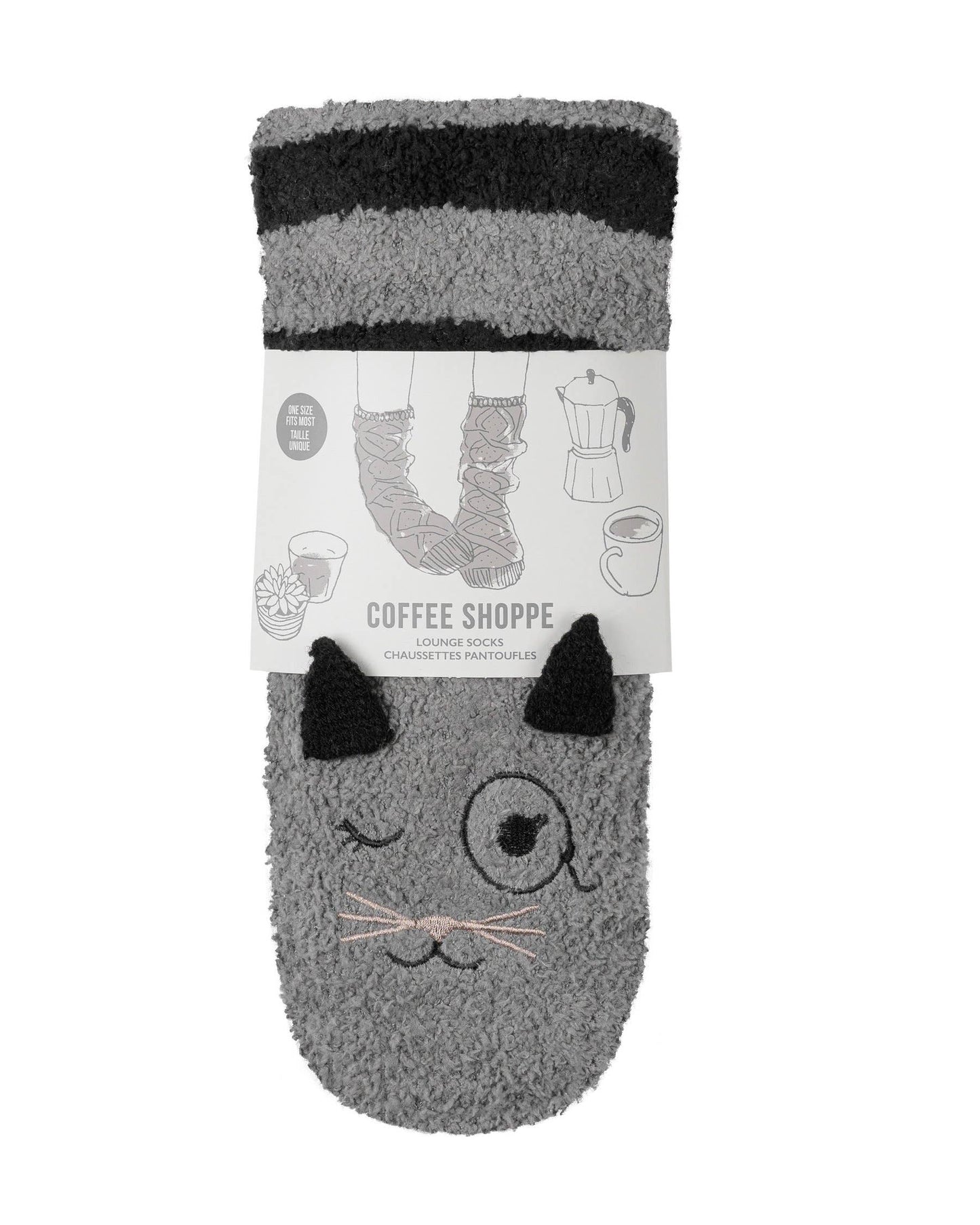 Marshmallow Critter Sock: Bear (Chestnut) / One Size