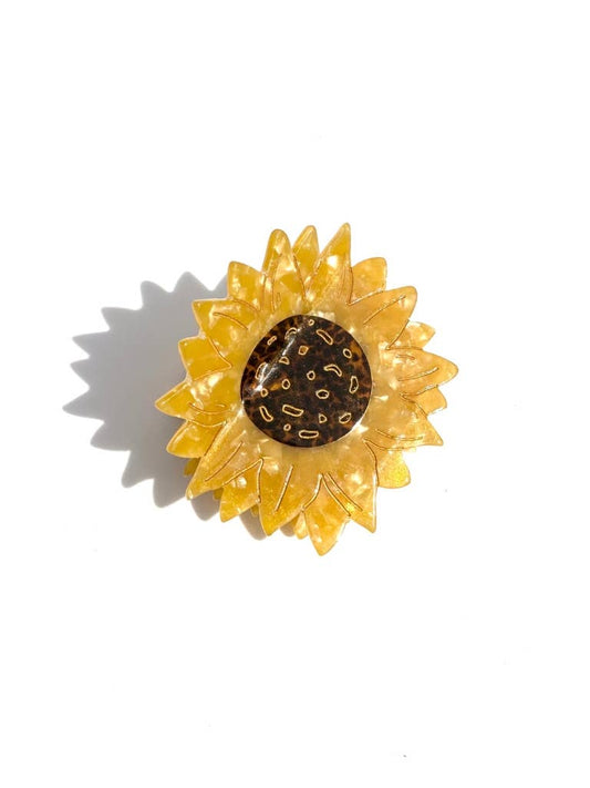 Sunflower Claw Hair Clip