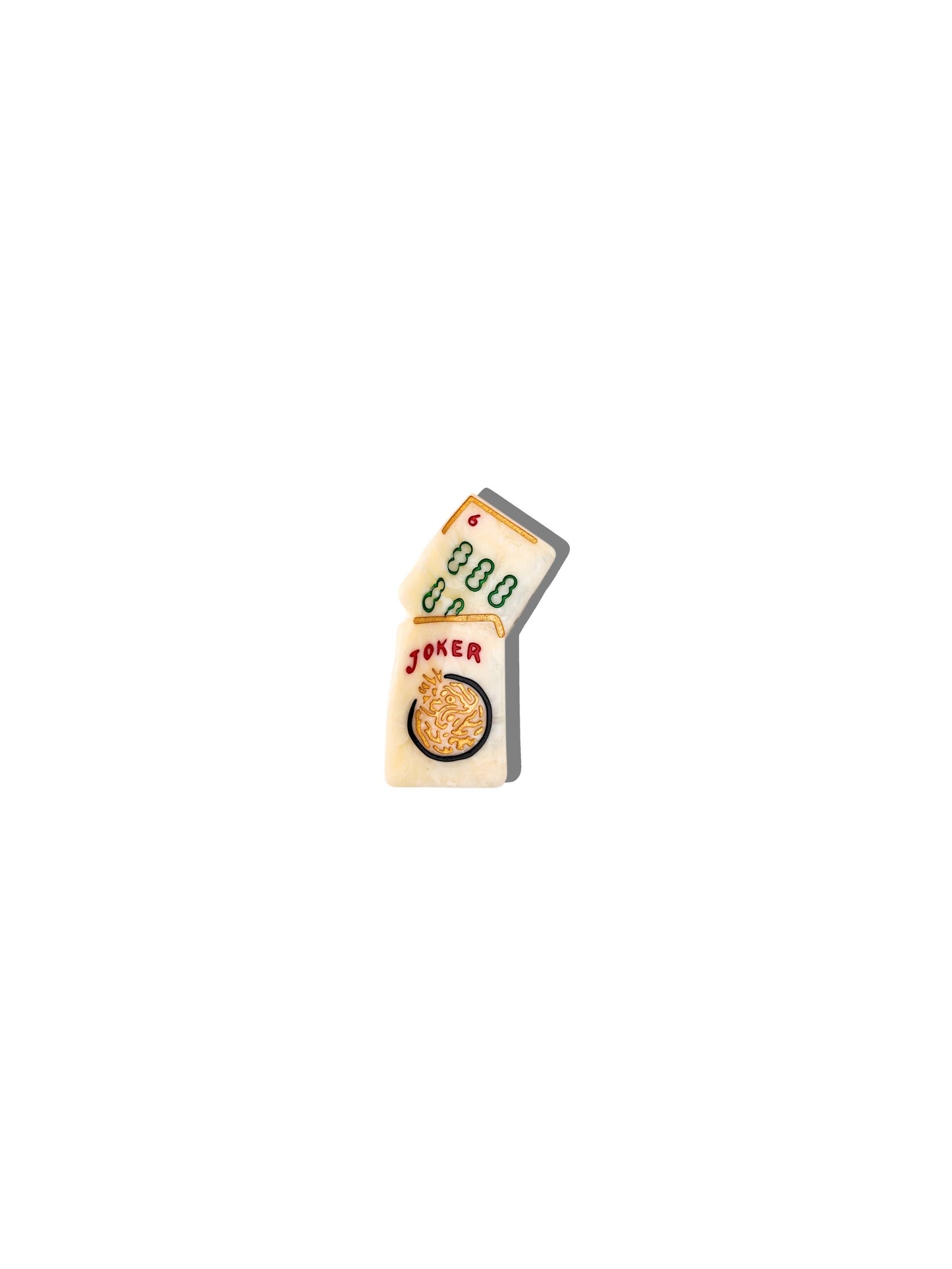 Mini Mahjong Claw Hair Clip