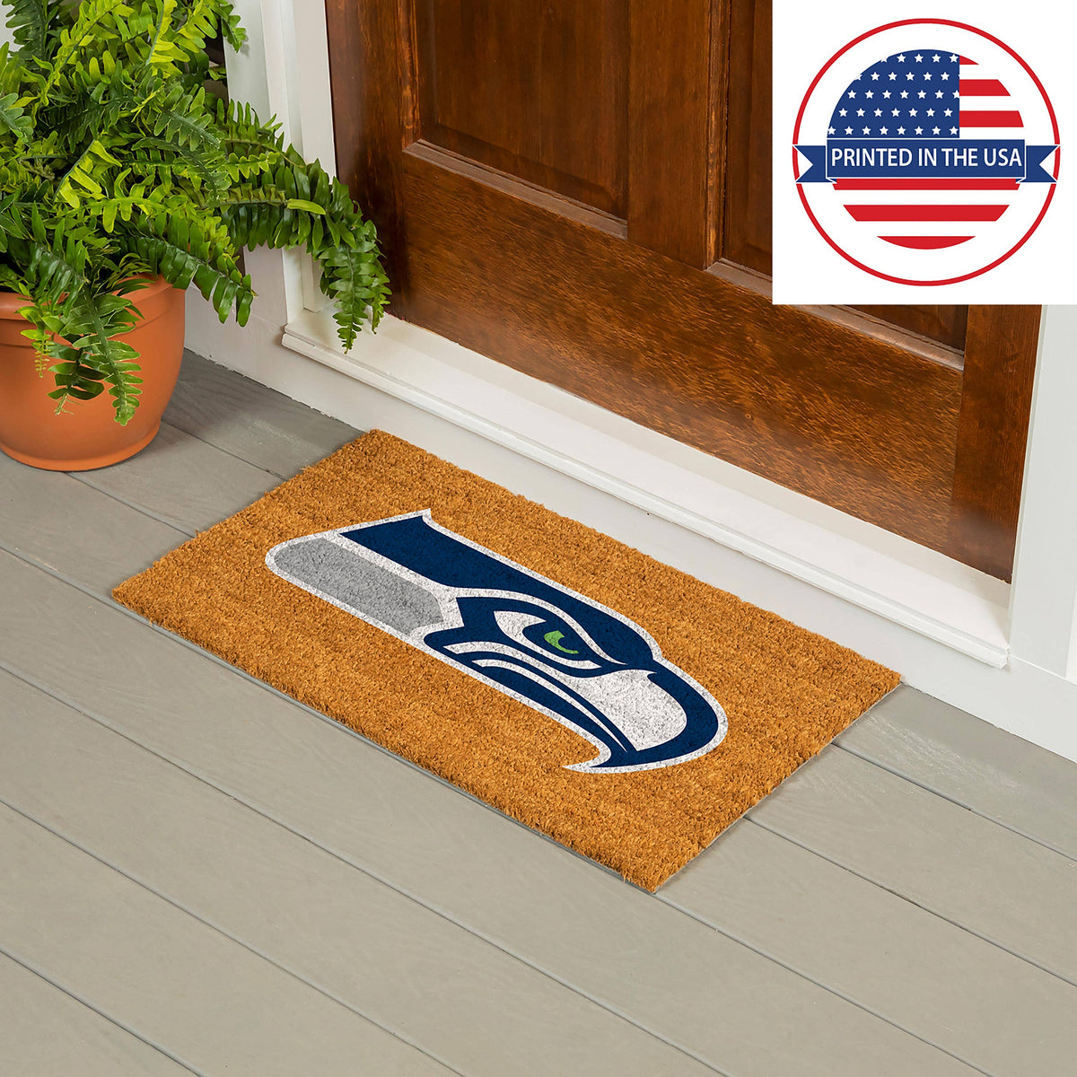 Seattle Seahawks Coir Mat 16x28
