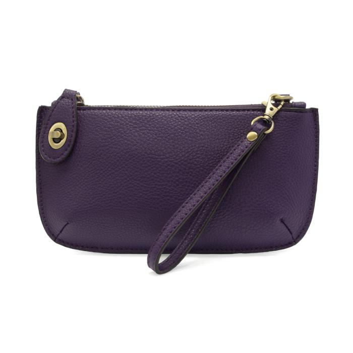 Mini Crossbody Wristlet Clutch Midnight Purple