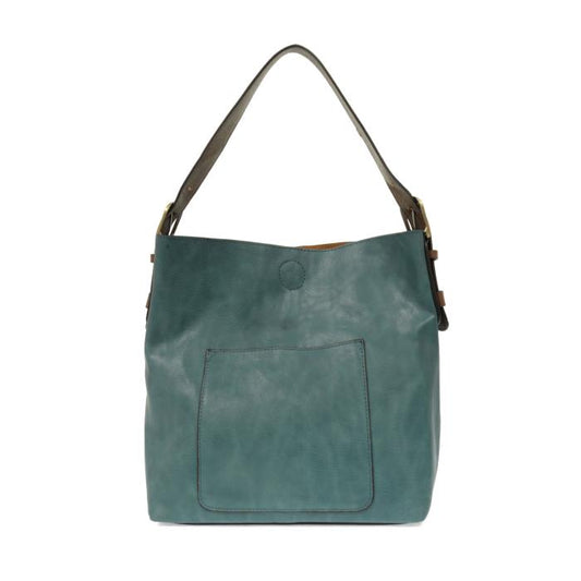 Hobo Handbag Teal-ish/Coffee Handle