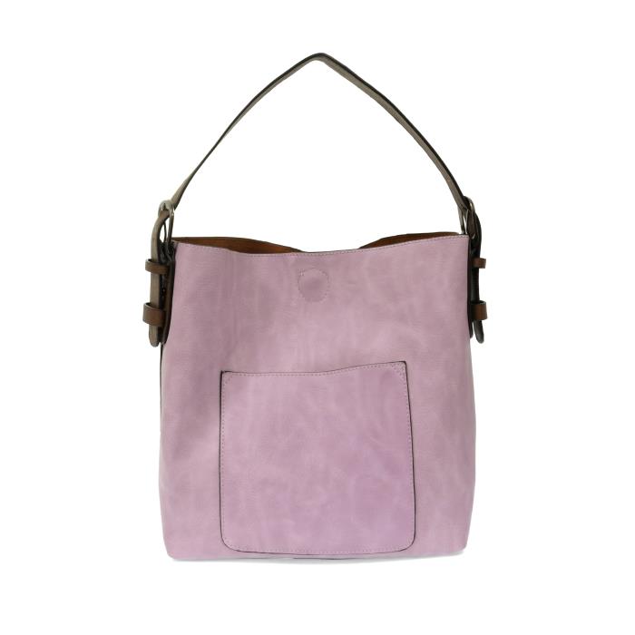 Hobo Handbag Soft Purple/Coffee Handle