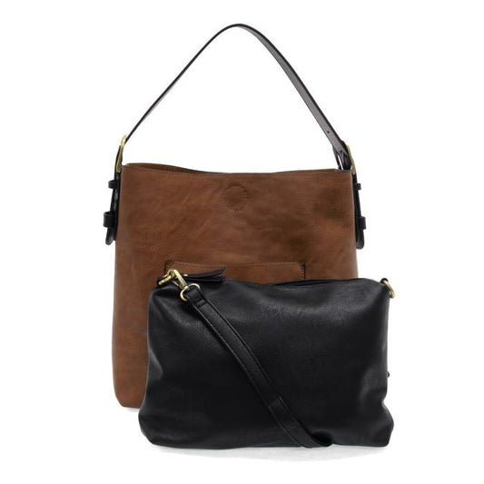 Hobo Handbag Pecan/Black Handle