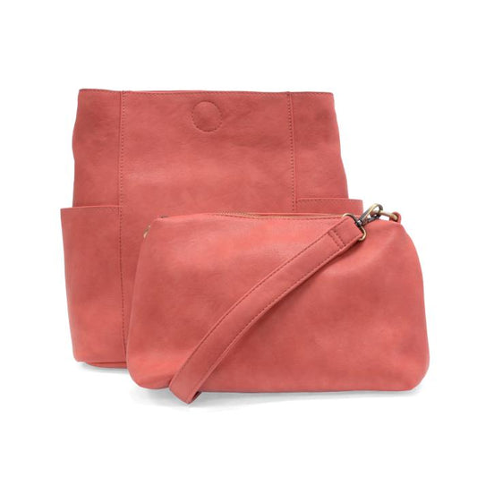 Kayleigh Side Pocket Bucket Desert Coral