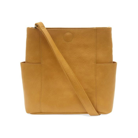 Kayleigh Side Pocket Bucket Bag - Mustard