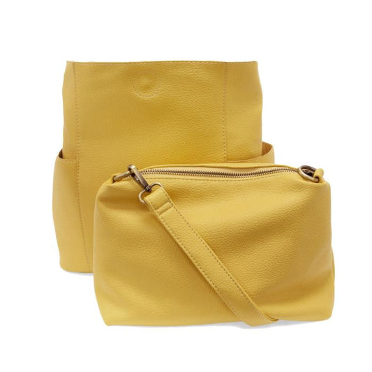 Kayleigh Side Pocket Bucket Bag Bumblebee Yellow