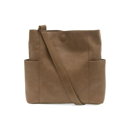 Kayleigh Side Pocket Bucket Bag - Fawn