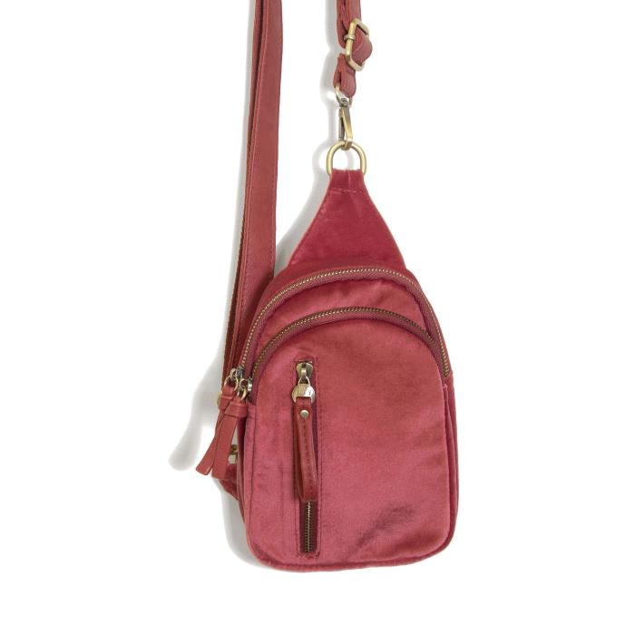 Skyler Sling Bag Holly Berry Velvet