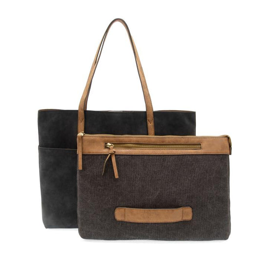 Danica Tote W/Laptop Sleeve - Black