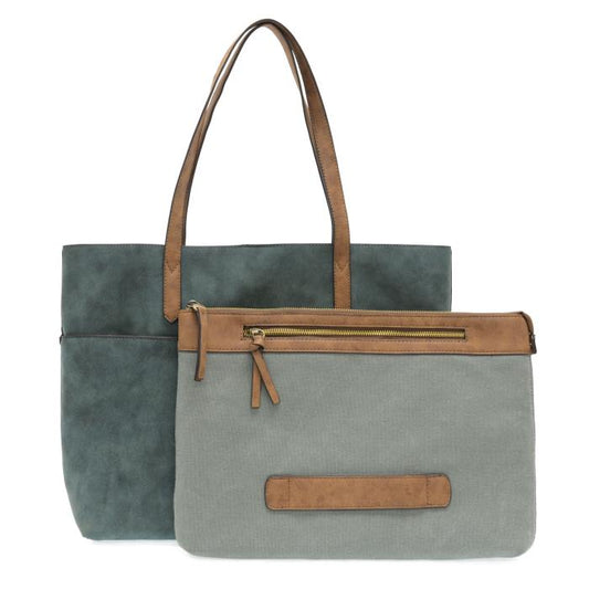 Danica Tote W/Laptop Sleeve - Deep Teal