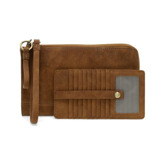 Karina Convertible Walnut Faux Suede