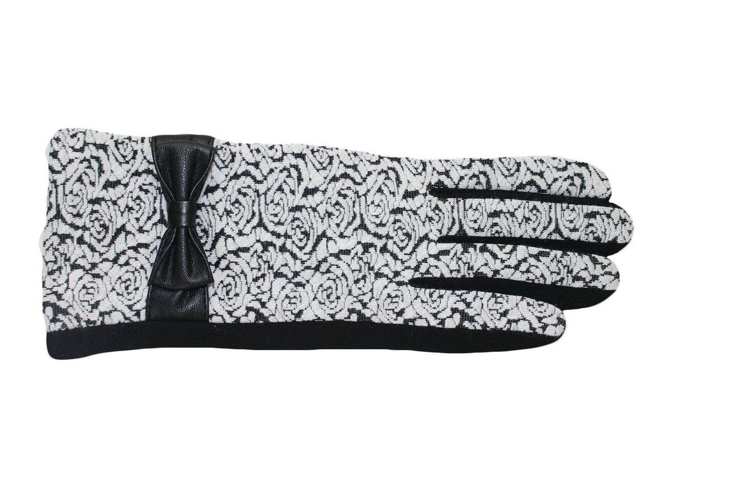 7656 Gloves: White/Black