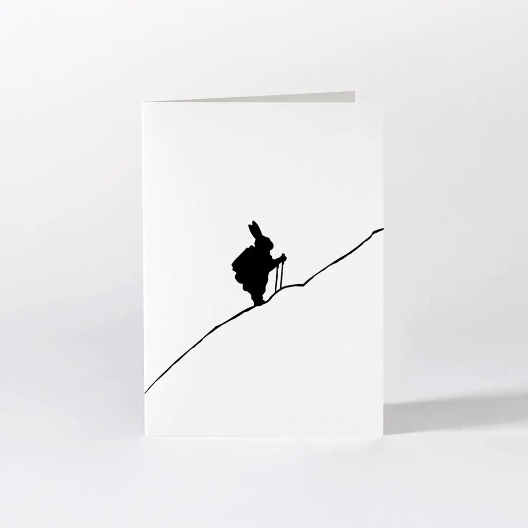 Hiking Rabbit Card