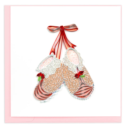 Knitted Pink Baby Booties