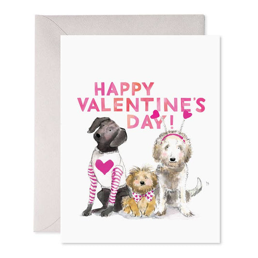 Valentine's Doggies | Valentine's Day Greeting Card