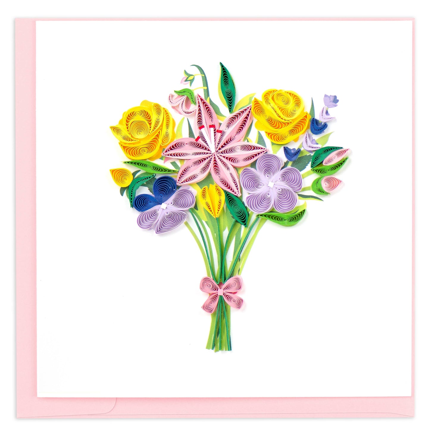 Quilled Spring Bouquet Greeting Card
