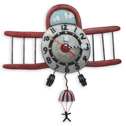 Airplane Jumper Clock