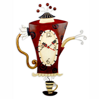 Steaming Tea Clock